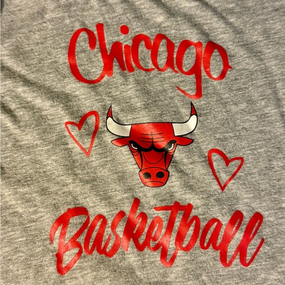 NBA Chicago Bulls sz 2T Heather Gray Dress - Picture 3 of 6